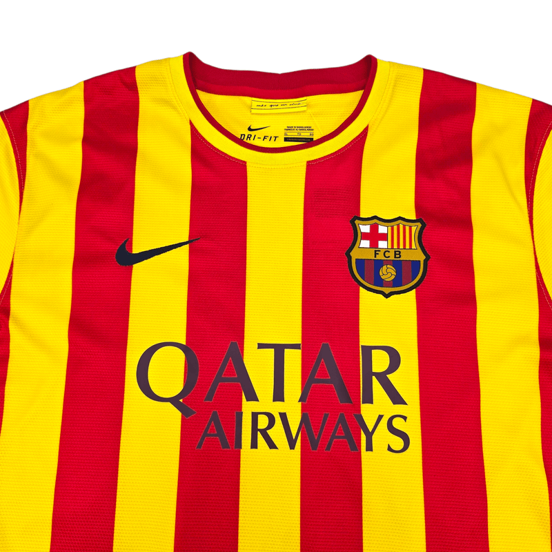 2013/14 Barcelona Away Football Shirt (XL) Nike 10 Messi - Football Finery - FF302754