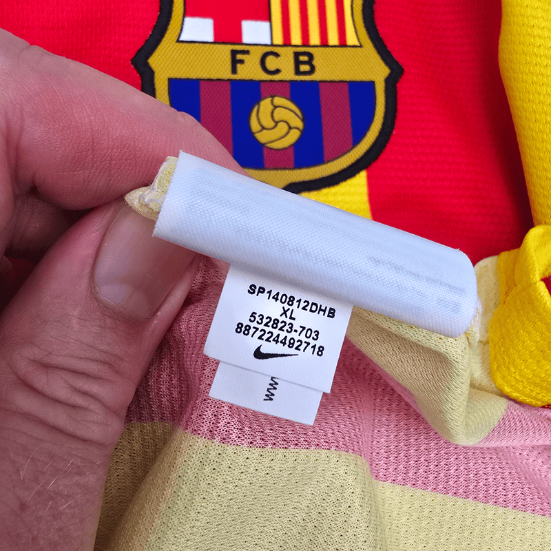 2013/14 Barcelona Away Football Shirt (XL) Nike 10 Messi - Football Finery - FF302754
