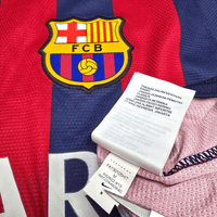 2013/14 Barcelona Home Football Shirt (M) Nike 10 Messi - Football Finery - FF302364