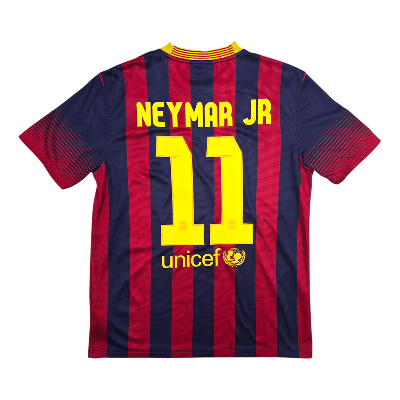 2013/14 Barcelona Home Football Shirt (M) Nike 11 Neymar Jr - Football Finery - FF303493