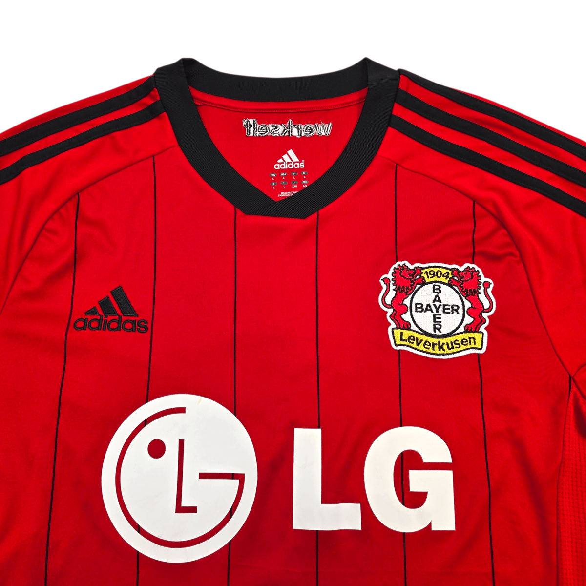 2013/14 Bayer Leverkusen Away Football Shirt (L) Adidas 7 Son - Football Finery - FF304061