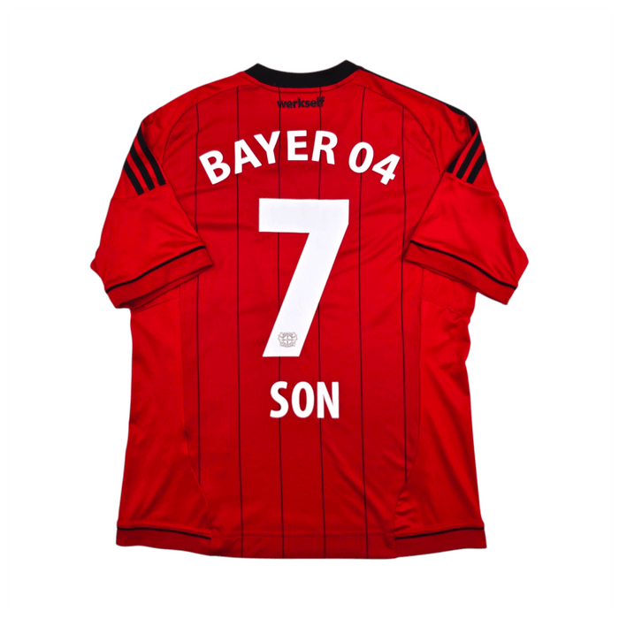 2013/14 Bayer Leverkusen Away Football Shirt (L) Adidas 7 Son - Football Finery - FF304061