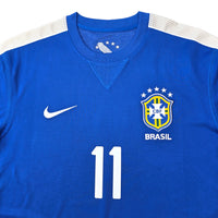 2013/14 Brazil Away Football Shirt (M) Nike 11 Neymar - Football Finery - FF305767