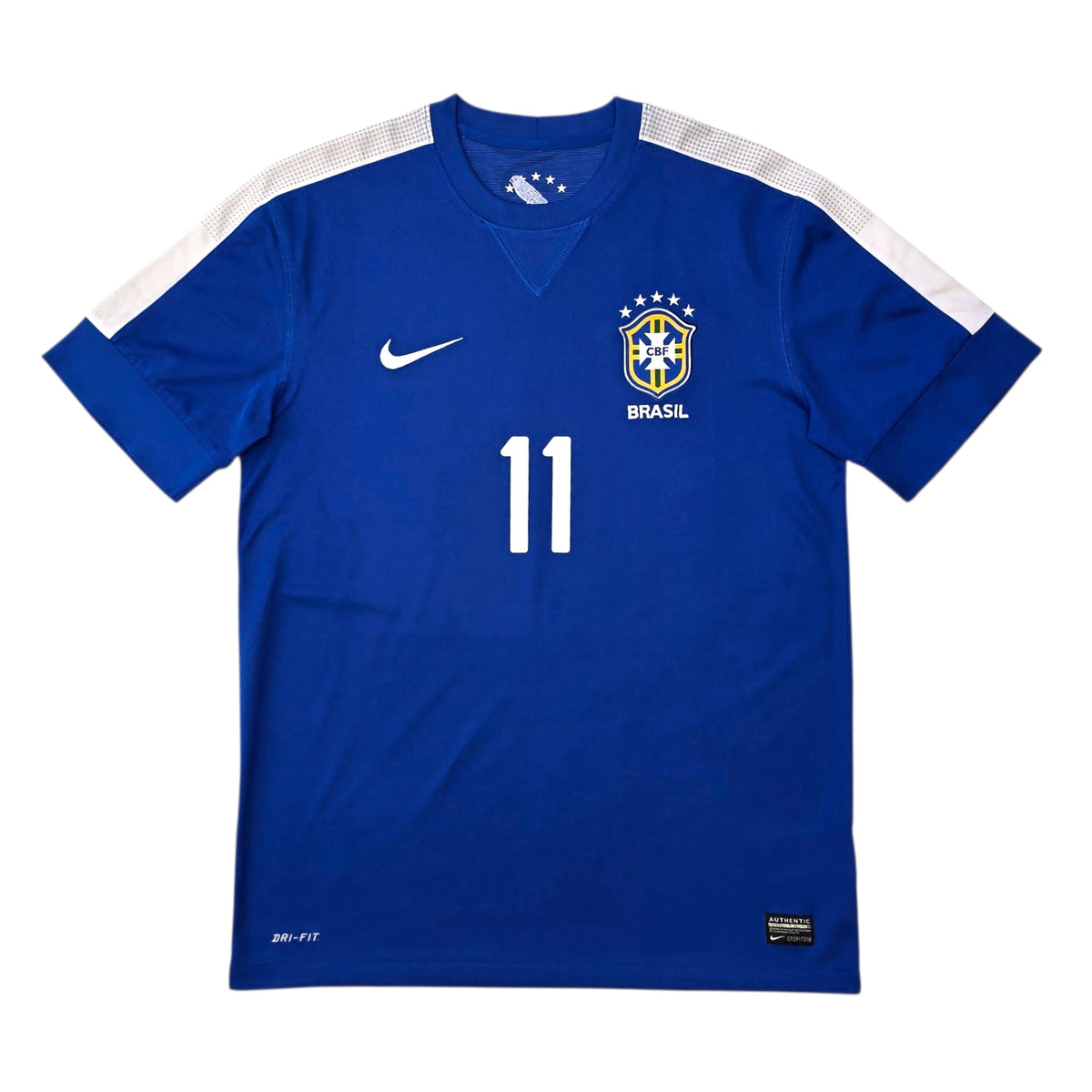 2013/14 Brazil Away Football Shirt (M) Nike 11 Neymar - Football Finery - FF305767