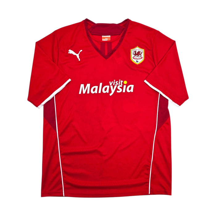 2013/14 Cardiff City Home Football Shirt (L) Puma 36 Zaha - Football Finery - FF305416