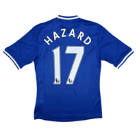 2013/14 Chelsea Home Football Shirt (S) Adidas 17 Hazard - Football Finery - FF300958