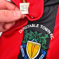 2013/14 Dunstable Town Away Football Shirt (L) Adidas 14 (Matchworn) - Football Finery - FF307149
