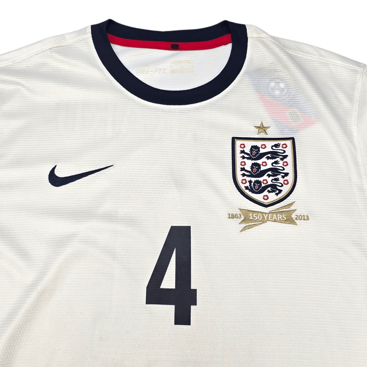2013/14 England Home Football Shirt (M) Nike 4 Gerrard - Football Finery - FF300673