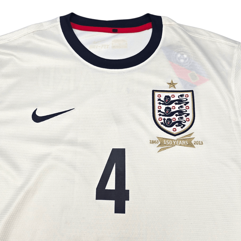 2013/14 England Home Football Shirt (M) Nike 4 Gerrard - Football Finery - FF300673