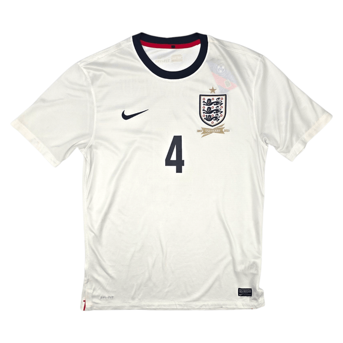 2013/14 England Home Football Shirt (M) Nike 4 Gerrard - Football Finery - FF300673