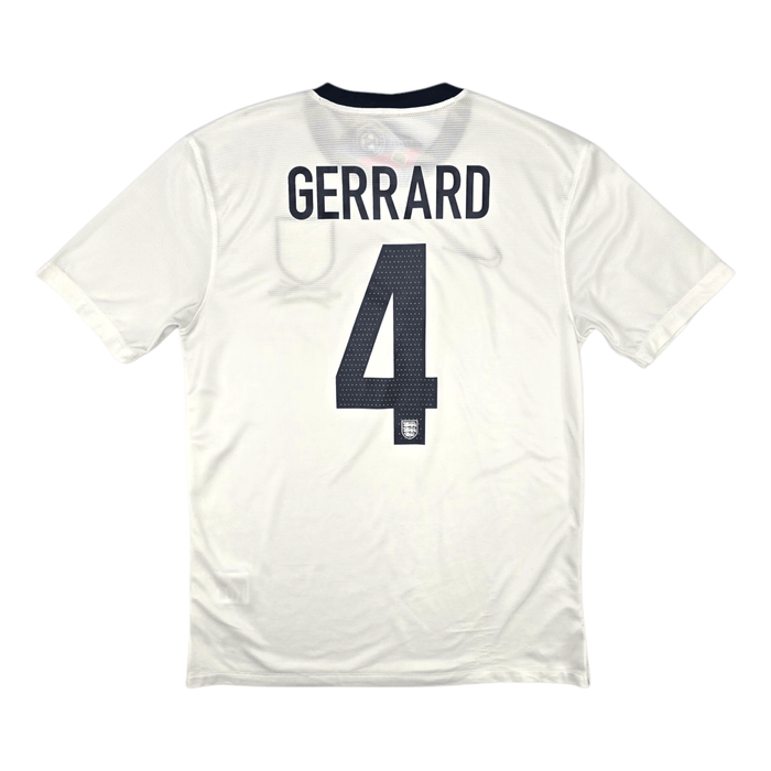 2013/14 England Home Football Shirt (M) Nike 4 Gerrard - Football Finery - FF300673
