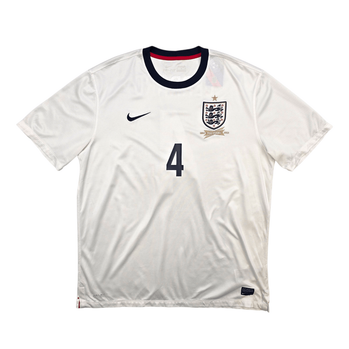 2013/14 England Home Football Shirt (XL) Nike 4 Gerrard - Football Finery - FF303029