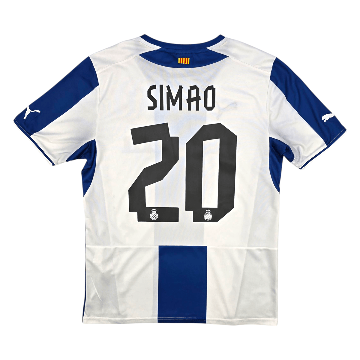 2013/14 Espanyol Home Football Shirt (M) Puma 20 Simao - Football Finery - FF302901
