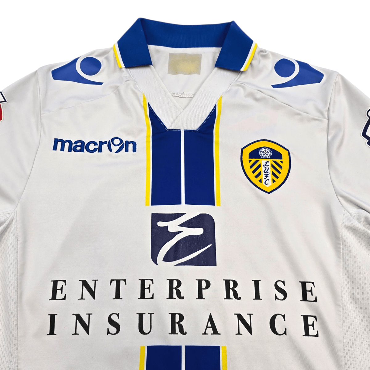 2013/14 Leeds United Home Football Shirt (S) Macron 19 Norris - Football Finery - FF304673