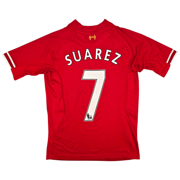 2013/14 Liverpool Home Football Shirt (S) Warrior 7 Suárez - Football Finery - FF301312