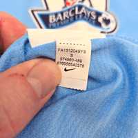 2013/14 Manchester City Home Football Shirt (S) Nike 25 Fernandinho - Football Finery - FF304139