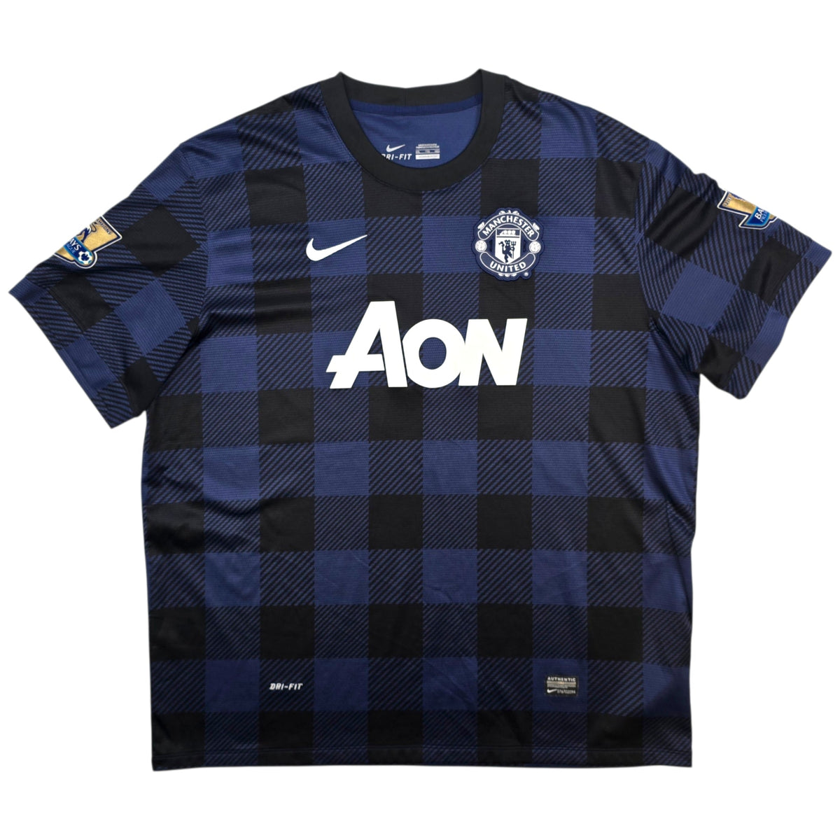 2013/14 Manchester United Away Football Shirt (2XL) Nike 15 Vidic - Football Finery - FF304307