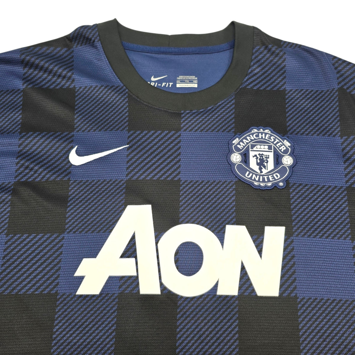 2013/14 Manchester United Away Football Shirt (2XL) Nike 15 Vidic - Football Finery - FF304307