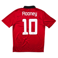 2013/14 Manchester United Home Football Shirt (L) Nike 10 Rooney - Football Finery - FF303039