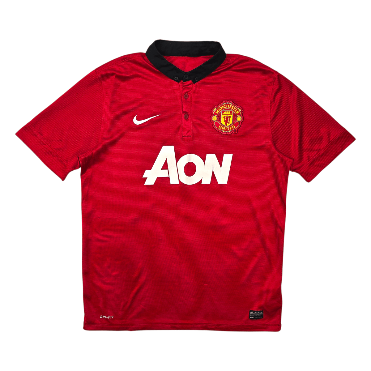 2013/14 Manchester United Home Football Shirt (L) Nike 10 Rooney - Football Finery - FF303039