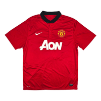 2013/14 Manchester United Home Football Shirt (XL) Nike 10 Rooney - Football Finery - FF301677