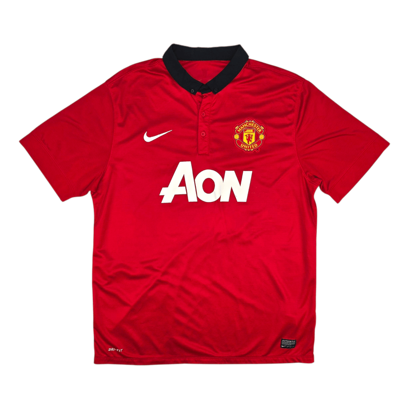 2013/14 Manchester United Home Football Shirt (XL) Nike 10 Rooney - Football Finery - FF301677