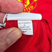 2013/14 Manchester United Home Football Shirt (XL) Nike 10 Rooney - Football Finery - FF301677