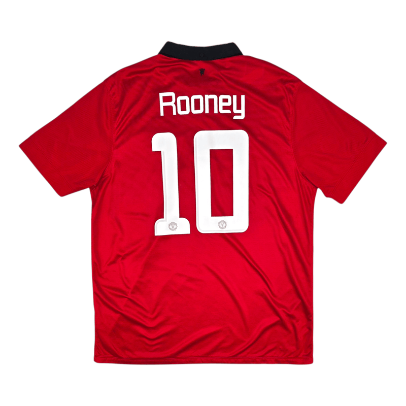 2013/14 Manchester United Home Football Shirt (XL) Nike 10 Rooney - Football Finery - FF301677
