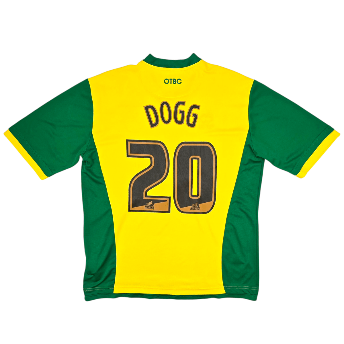 2013/14 Norwich City Home Football Shirt (XL) Errea 20 Dogg - Football Finery - FF302133