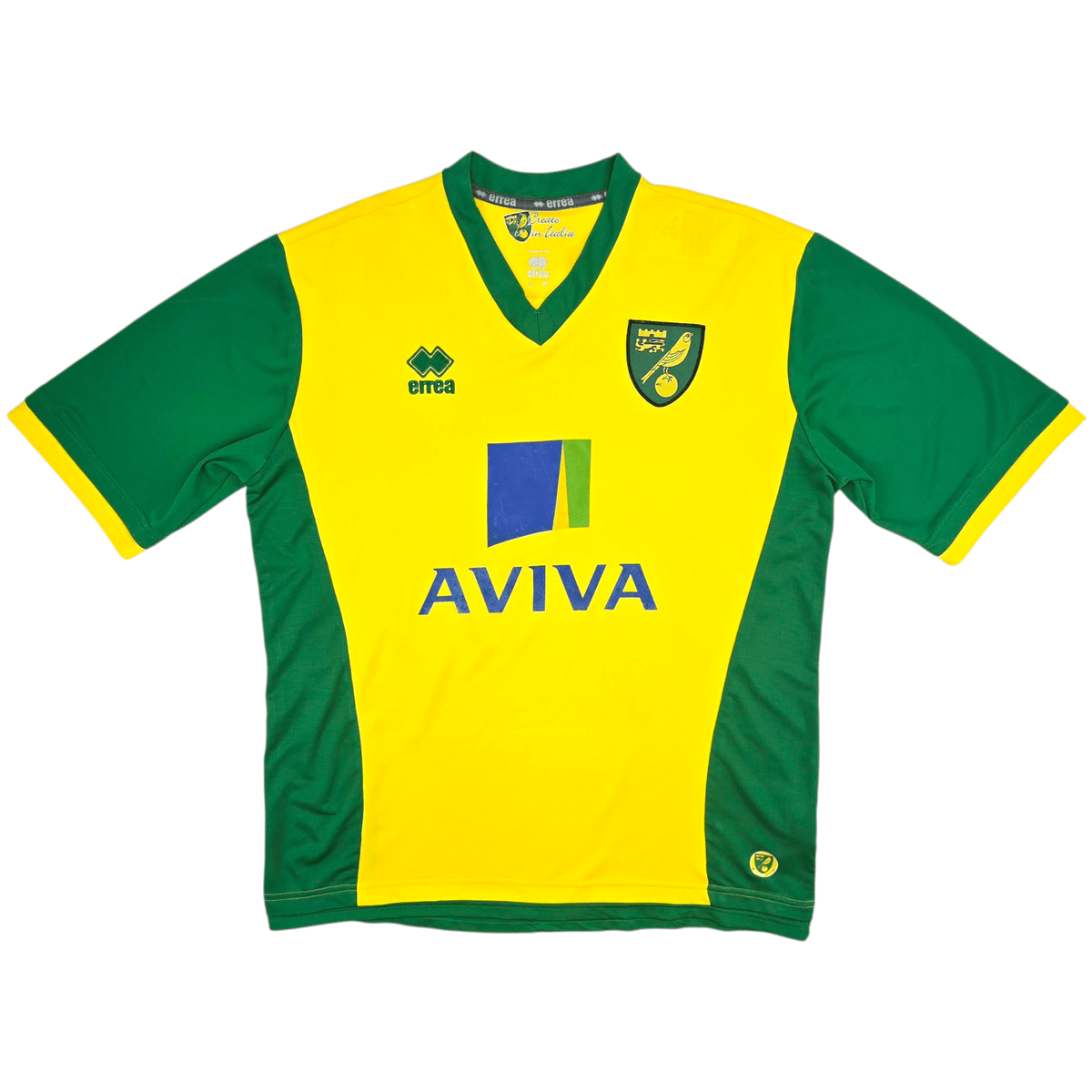 2013/14 Norwich City Home Football Shirt (XL) Errea 20 Dogg - Football Finery - FF302133