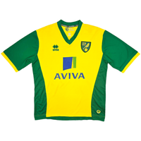 2013/14 Norwich City Home Football Shirt (XL) Errea 20 Dogg - Football Finery - FF302133