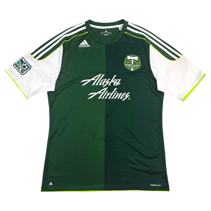 2013/14 Portland Timbers Home Football Shirt (L) Adidas - Football Finery - FF305174