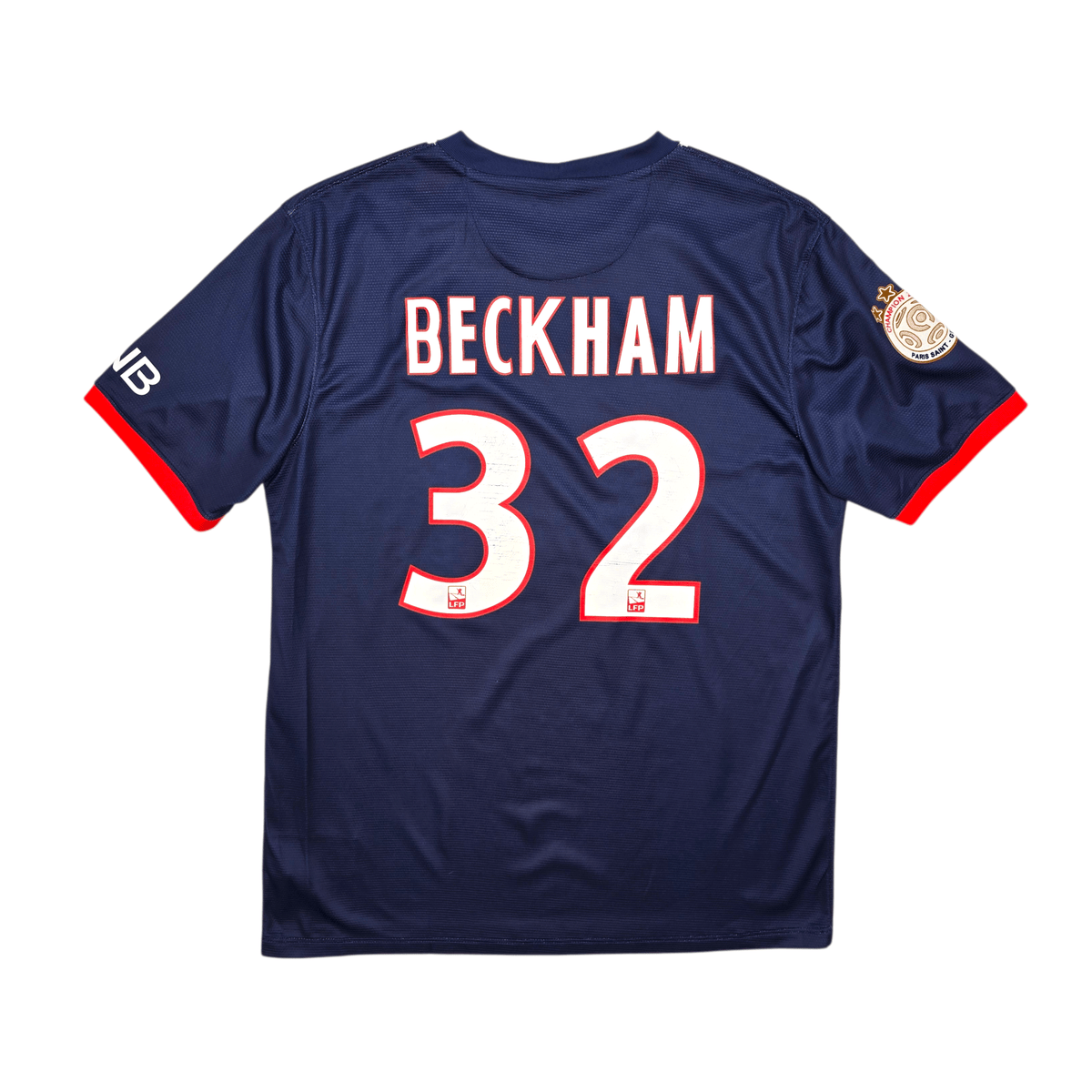 2013/14 PSG Home Football Shirt (L) Nike 32 Beckham - Football Finery - FF303427