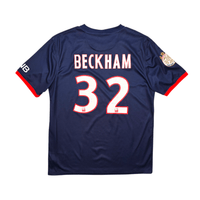 2013/14 PSG Home Football Shirt (L) Nike 32 Beckham - Football Finery - FF303427