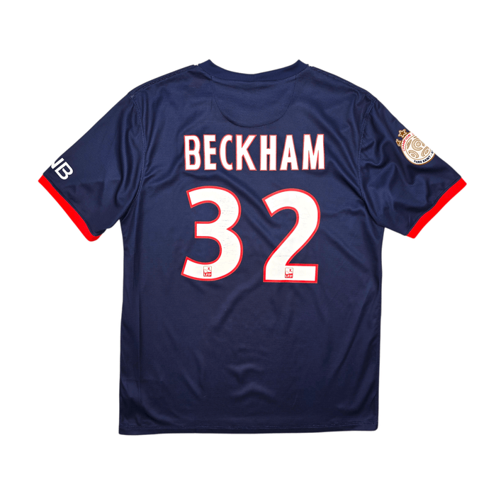 2013/14 PSG Home Football Shirt (L) Nike 32 Beckham - Football Finery - FF303427