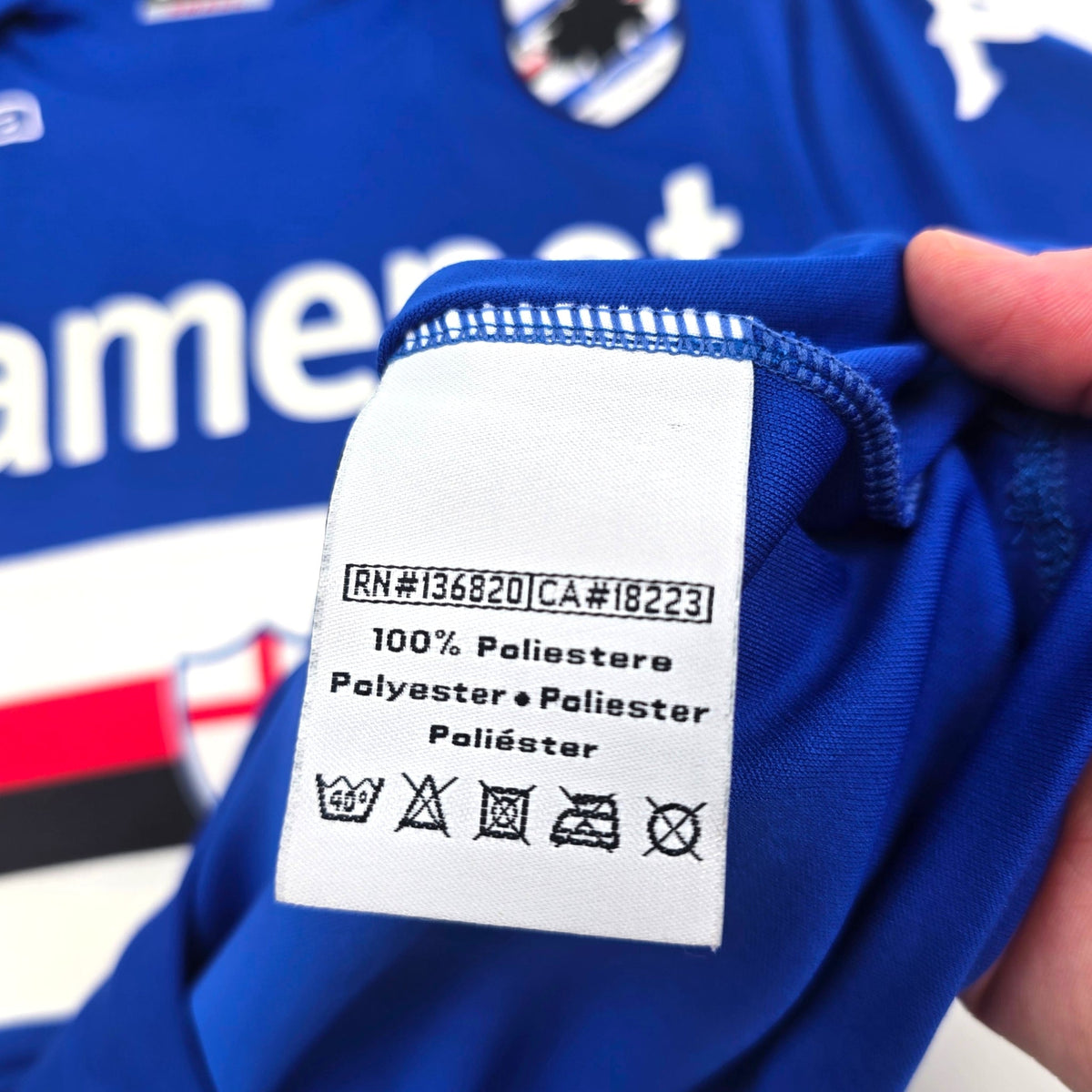 2013/14 Sampdoria Home Football Shirt (S) Kappa - Football Finery - FF305700