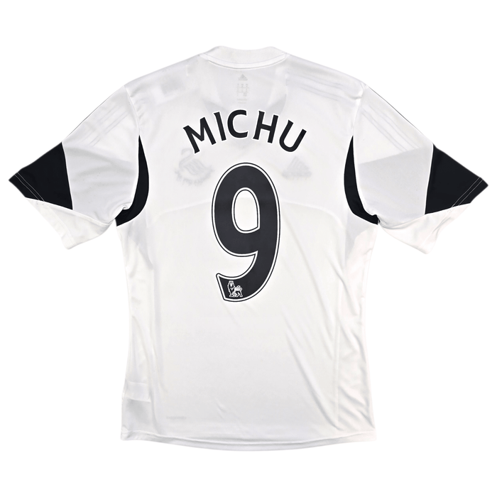 2013/14 Swansea City Home Football Shirt (M) Adidas 9 Michu - Football Finery - FF303306