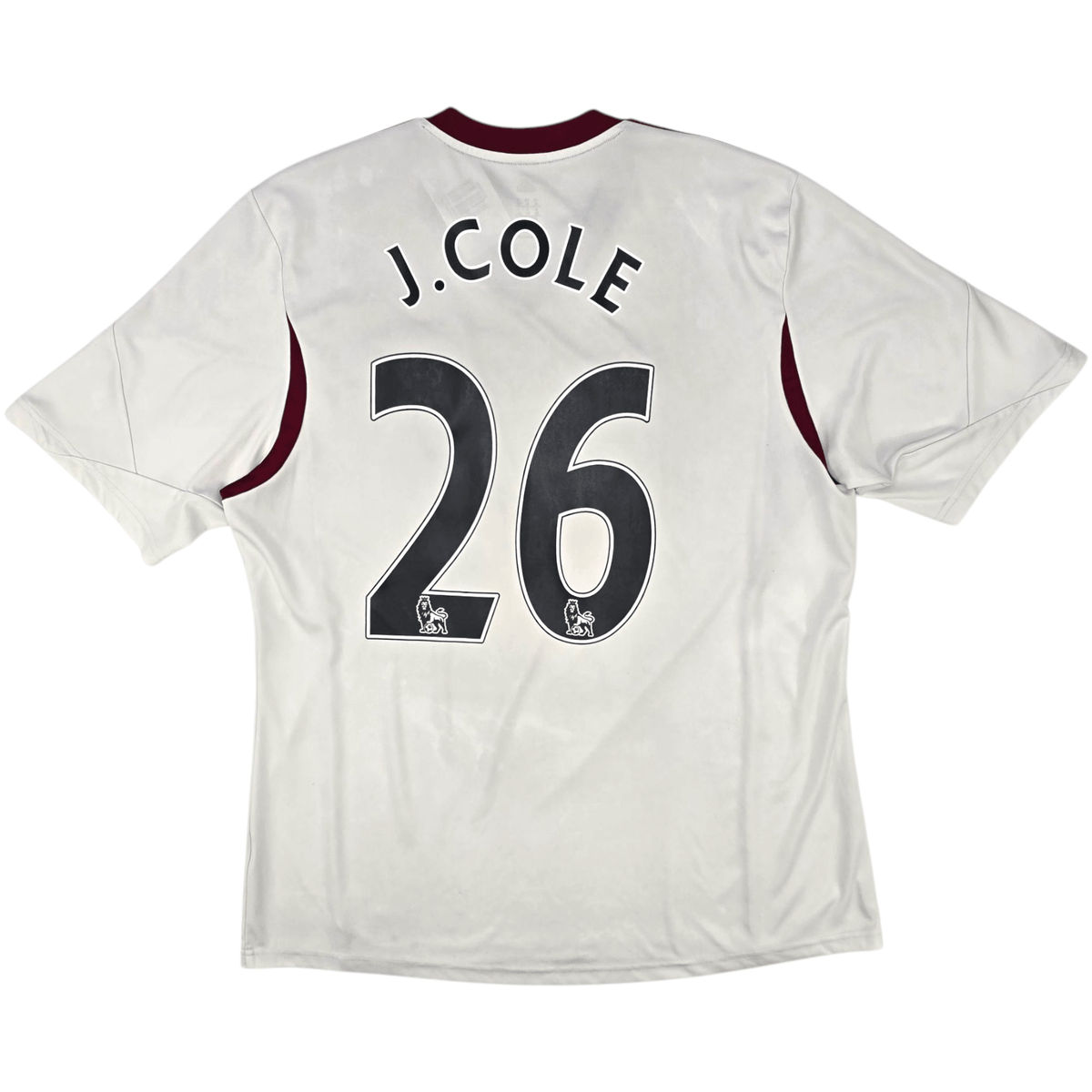 2013/14 West Ham United Away Football Shirt (XL) Adidas 26 J.Cole - Football Finery - FF300449