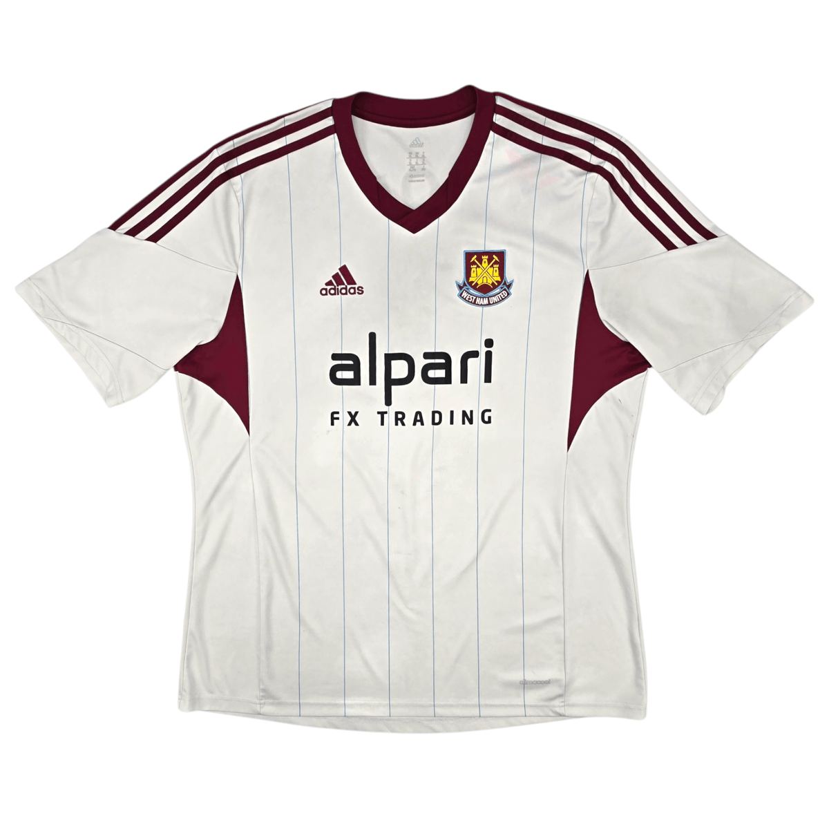 2013/14 West Ham United Away Football Shirt (XL) Adidas 26 J.Cole - Football Finery - FF300449