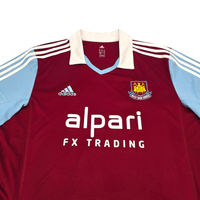 2013/14 West Ham United Home Football Shirt (XL) Adidas 16 Noble - Football Finery - FF303049