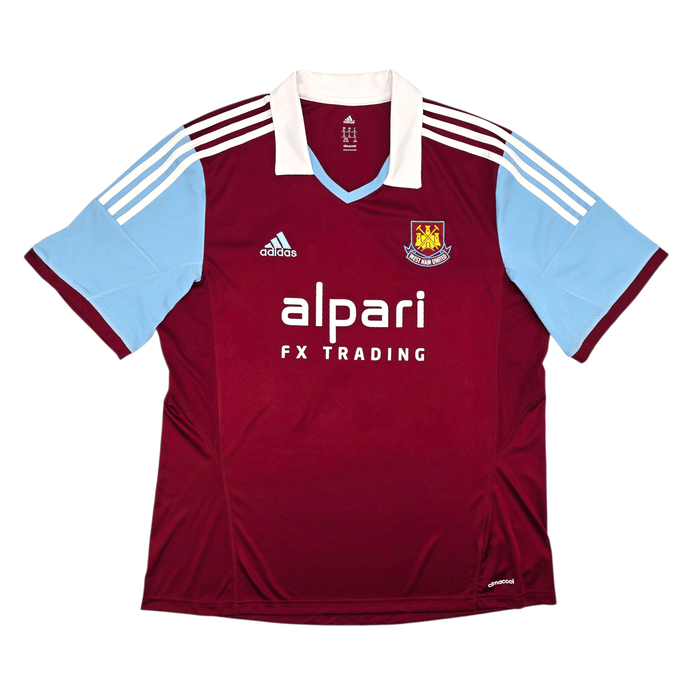 2013/14 West Ham United Home Football Shirt (XL) Adidas 16 Noble - Football Finery - FF303049