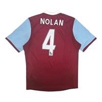 2013/14 West Ham United Home Football Shirt (XL) Adidas 4 Nolan - Football Finery - FF303048