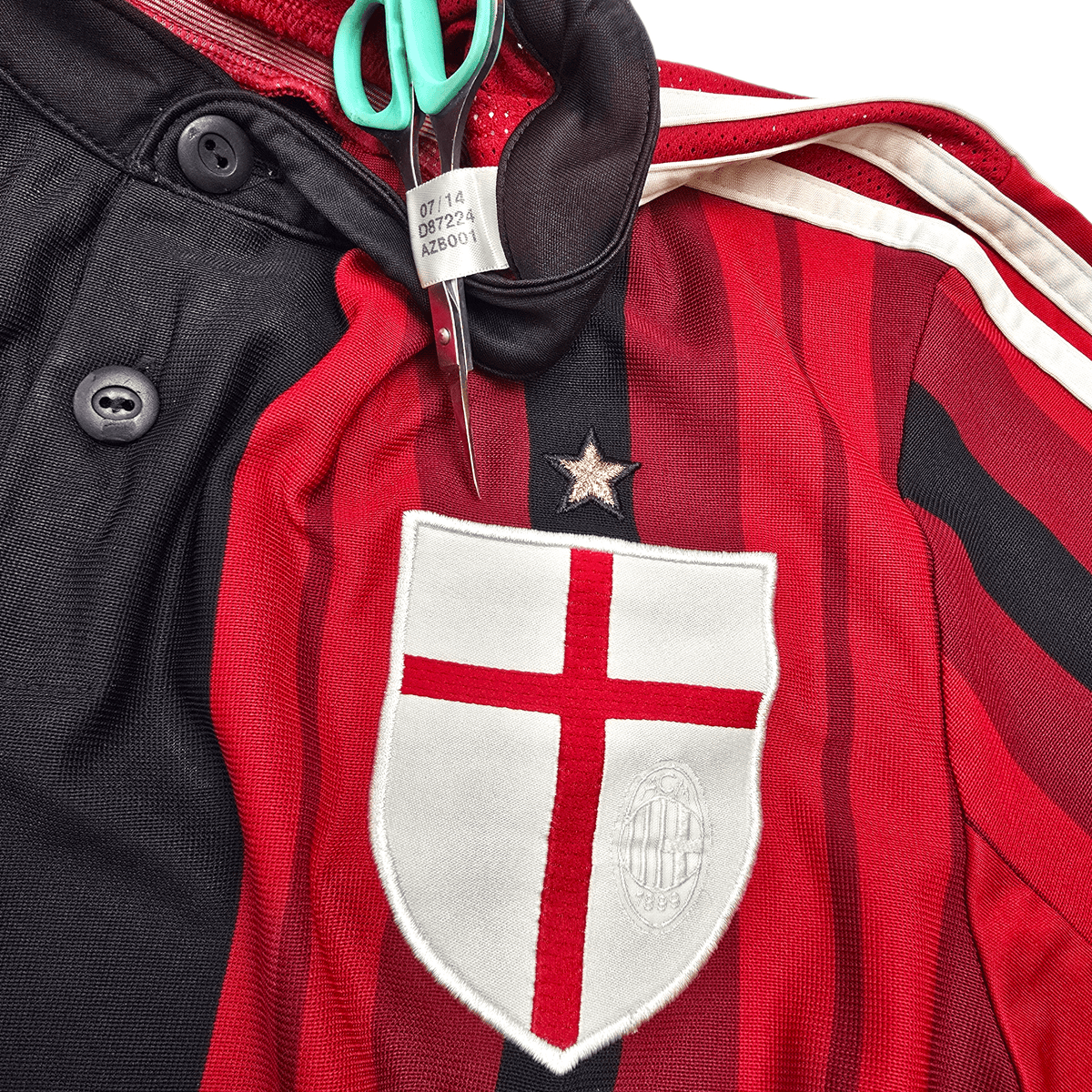 2014/15 AC Milan Home Football Shirt (S) Adidas 9 Torres - Football Finery - FF302477