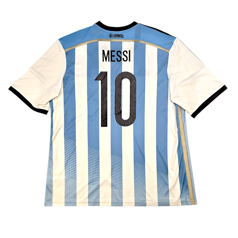 2014/15 Argentina Home Football Shirt (2XL) Adidas 10 Messi - Football Finery - FF302388