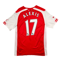 2014/15 Arsenal Home Football Shirt (S) Puma 17 Alexis - Football Finery - FF303710