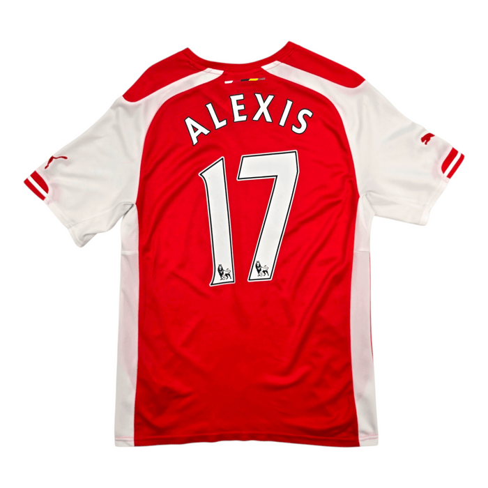 2014/15 Arsenal Home Football Shirt (S) Puma 17 Alexis - Football Finery - FF303710