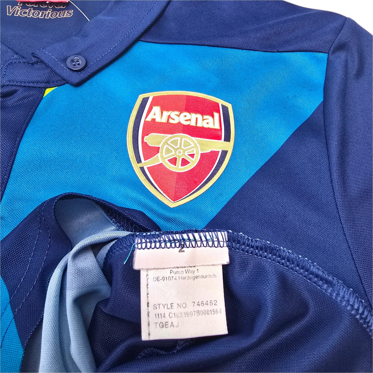 2014/15 Arsenal Third Football Shirt (S) Puma 11 Ozil - Football Finery - FF304589
