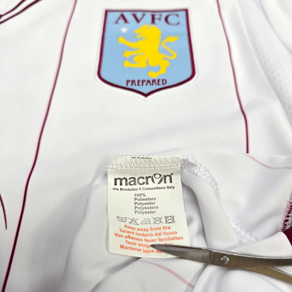 2014/15 Aston Villa Away Football Shirt (XL) Macron 11 Agbonlahor - Football Finery - FF302123