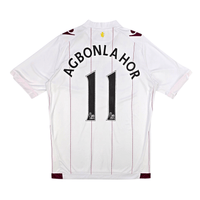 2014/15 Aston Villa Away Football Shirt (XL) Macron 11 Agbonlahor - Football Finery - FF302123