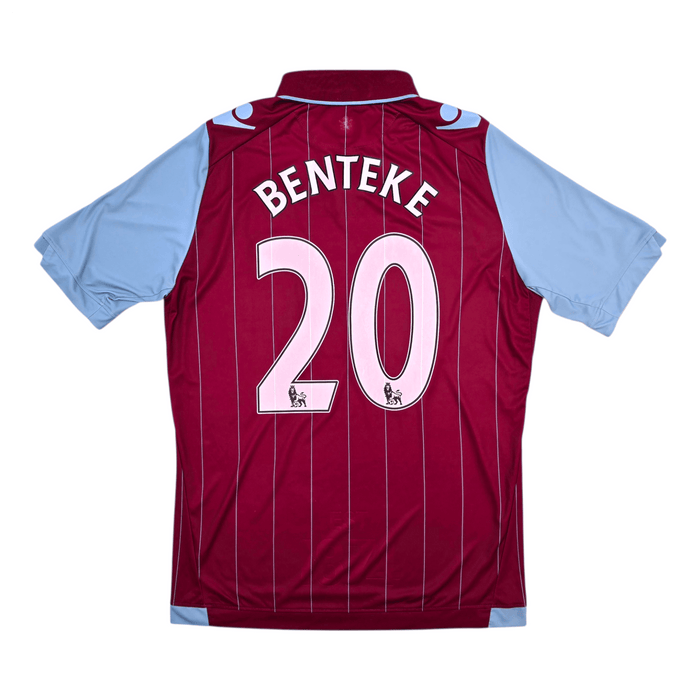 2014/15 Aston Villa Home Football Shirt (XL) Macron 20 Benteke - Football Finery - FF304636